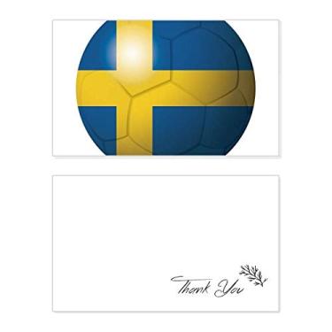 Imagem de Bandeira nacional da Suécia, futebol americano, cartão de agradecimento, aniversário, cumprimentos, casamento, agradecimento