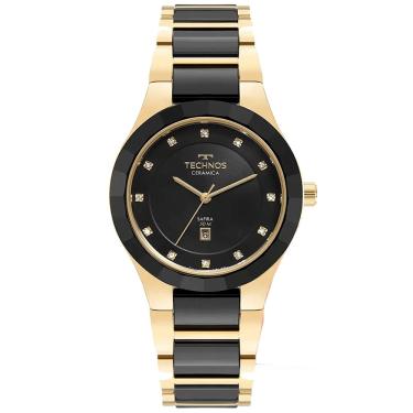 Imagem de Relógio TECHNOS feminino cerâmica preto 2015CEN/1P