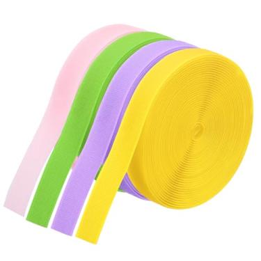 Imagem de PATIKIL Conjunto de tiras de marcador de carpete de 3 metros, 4 rolos de tiras de carpete de nylon, fita de gancho para decoração de chão de sala de aula, educação de professores, distância social, 4