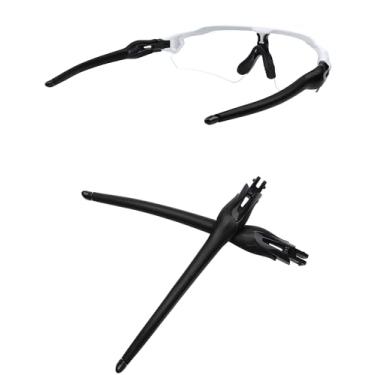 Imagem de MYCOURAG Hastes de substituição e pernas compatíveis com óculos de sol Oakley Radar EV Path/Pitch/Advancer - Preto