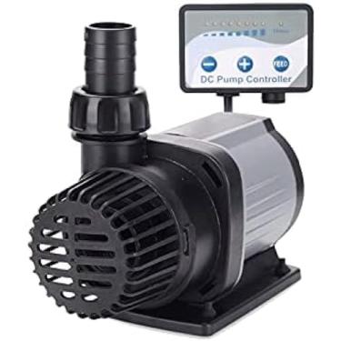 Imagem de Bomba de água filtro submersível tanque de peixes bombeamento mudo ajustável bomba de água controle externo bomba de lagoa de circulação anfíbia, dcs 5000