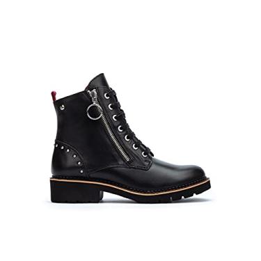 Imagem de Pikolinos Vicar W0V-8610 bota feminina de cano curto com zíper lateral, Preto, 8.5-9