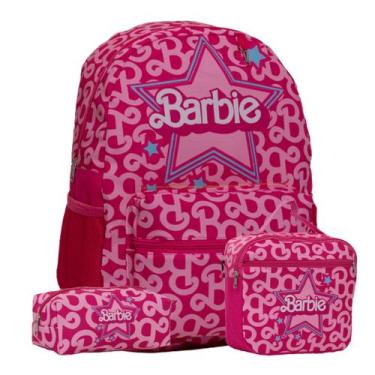 Imagem de Kit Mochila Infantil Barbie Costa Lancheira Térmica E Estojo - Toys 2U