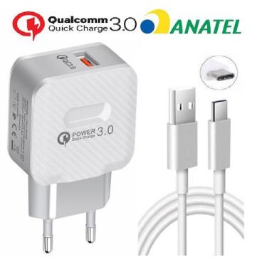 Imagem de Carregador Turbo Qualcomm 3.0 Tipo C Compatível com Android - Sumexr