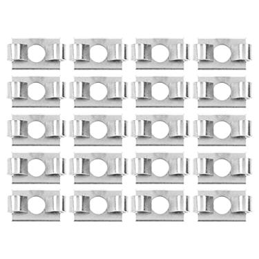 Imagem de Conector carregado por mola de perfil de alumínio BORDSTRACT 20 unidades, slot 6 de 20 séries, fixador de ângulo reto (30 Series-Slot 8)
