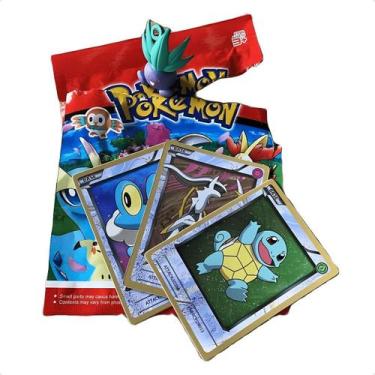 Imagem de 1 Pacote Pokémon + 1 Carta Pikachu Sua Turma Carta Brinquedo - Pokemon