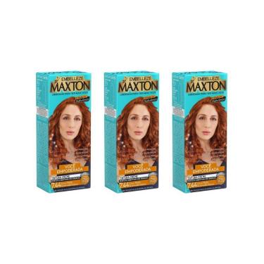 Imagem de Coloraçao Maxton 7.44 Louro Medio Acobreado-Kit C/3Un
