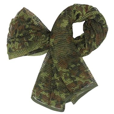 Imagem de KINGREE Cachecóis táticos de pescoço de 199 x 89 cm, cachecol camuflado da floresta Shemagh do deserto para esportes ao ar livre, Camuflagem flor, Large