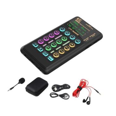 Imagem de Dynwave Equipamento de som de placa de som de transmissão ao vivo 3.5 portas plugue versátil reproduzir baixo suporte de transmissão sem perda de ruído