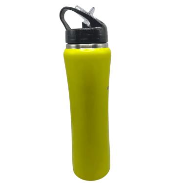 Imagem de Garrafa Squeeze Amarela Inox Térmica Água 600 mL