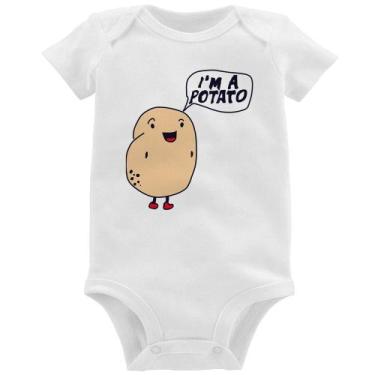 Imagem de Body Bebê I'm A Potato - Foca na Moda, Branco, M