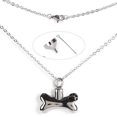 Imagem de Colar de urna de osso, colar de cinzas personalizado, presente memorial para animais de estimação para mulheres e meninas
