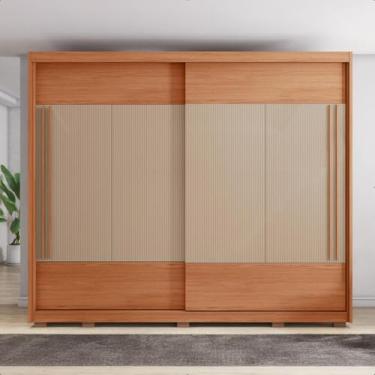 Imagem de Guarda Roupa Casal Roma 2 Portas 6 Gavetas Marrom Caemmun