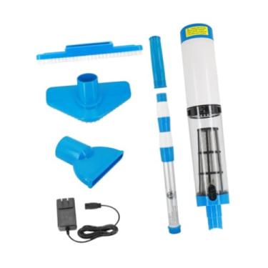 Imagem de IEUDNS Vácuo da piscina portátil com pólo telescópico Bulit profissional no transdutor Switch Substituível Cabeça de limpeza sucção