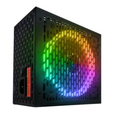 Imagem de Fonte BRX Rainbow ATX 600W 80 Plus Automática PFC