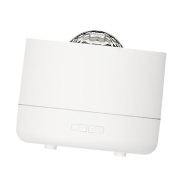 Imagem de IEUDNS Umidificador de ar com projetor de, difusor de aromas, presente de inauguração, luz atmosférica colorida prática para berçário, viagem, Branco