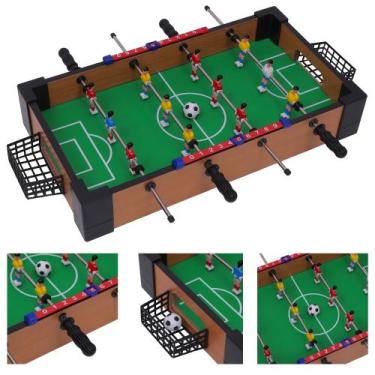 Imagem de Pebolim Mini Mesa Futebol Totó Infantil Brinquedo Com Placar Para Cria