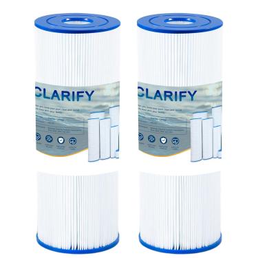 Imagem de CLARIFY Cartucho de filtro de banheira de hidromassagem Drop in Spa substitui C-4326, PRB25-IN, FC-2375, FC-2370, 3005845, 17-2327, 100586, 33521, 25392, 817-2500, 5X13 (pacote com 2)