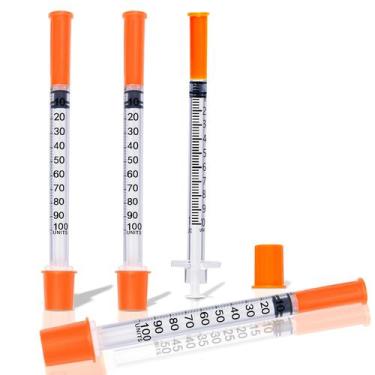 Imagem de Seringas MIKIROY U-100 1ml/cc 31G 6mm, pacote com 25 embalagens indivi