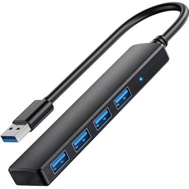 Imagem de USB Hub, TIEDXIOY 4-Port USB 3.0 Hub USB Splitter USB Expander for Laptop, Xbox, Flash Drive, HDD, Console, Printer, Camera,Keyborad, Mouse