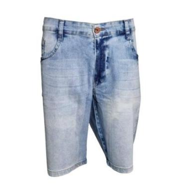 Imagem de Bermuda Masculina Jeans Clara Despojada Live Zoom Plus Size-Masculino