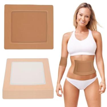 Imagem de LCZNXJJY Conjunto de 10 unidades de óleo essencial para pescoço, ombro, peito, cintura, joelho, pés, 21 x 19 cm, autoadesivo à prova de vazamento, almofadas de óleo de algodão macio respirável e sem