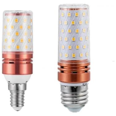 Imagem de Kit 10 Lâmpadas LED Milho E14 E27 12W Bivolt Tricolor 3000K 4000K 6000K para Casa e Chandelier,AGIPS