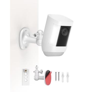 Imagem de Suporte de parede para câmera de segurança para câmera Spotlight e R/ing Spotlight Cam Plus/Pro (bateria), suporte de montagem interno/externo ajustável de 360° para sistema de câmera de vigilância
