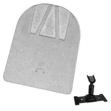 Imagem de Angoily Suporte universal para espelho retrovisor, base de montagem de alumínio, adaptador de substituição de espelho retrovisor externo