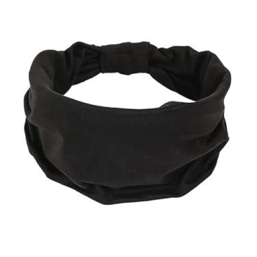 Imagem de Kit 2 Faixas de Testa Esportivas Unissex Preto e Branco | Testeira Antissuor para Academia, Corrida e Tênis(Preto sólida)