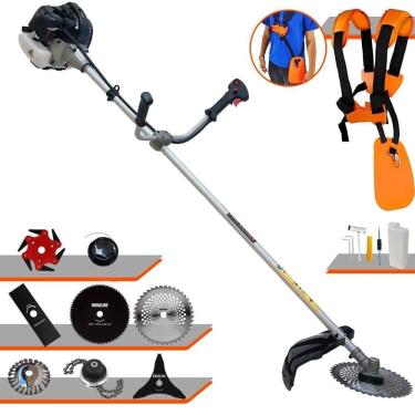 Imagem de Roçadeira Anmax Cg430-b 1,7hp + 5 Facas + Trimmer + Escova