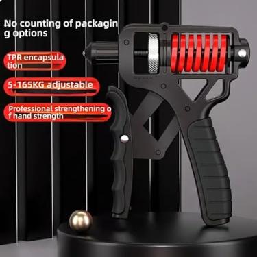 Imagem de Hand Grip Metal 5-165kg Resistente Fortalecedor Exercício Braço Antebraço Mola com Ajuste de Força
