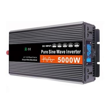 Imagem de HENGJINGTR Inversor de Energia de Alta Eficiência, com Ecrã LCD 72V Para 110V Onda Senoidal Pura, Inversor DC 12V-60V Para AC 220V, para Casa, Autocaravana, Camião, Barco (5000W),72V TO 220V