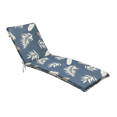 Imagem de Elehealthy Almofada de espreguiçadeira para ambientes externos 196 x 59 x 6 cm, almofadas de substituição à prova d'água para móveis de pátio ao ar livre, sala de piscina