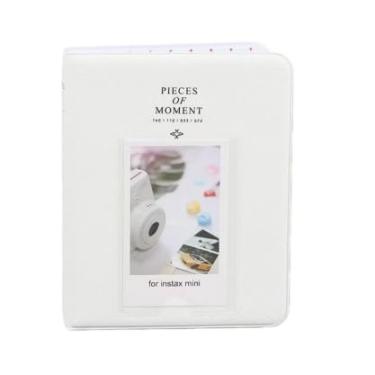 Imagem de Álbum De Fotos Para Instax 8 9 11 12 Mini Evo 64 Fotos para Armazenamento de Fotos, Cartões Postais e Bilhetes de Cinema(BRANCO)