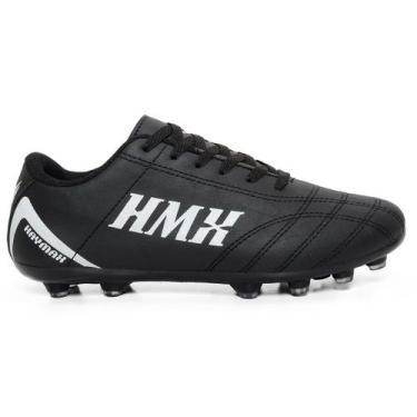 Imagem de Chuteira Campo Gramado Premium Haymax HMX original, 36, Preto, Branco