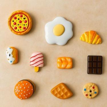 Imagem de Conjunto imã de geladeira Frutas Guloseimas comidinhas Comidinhas - Ge