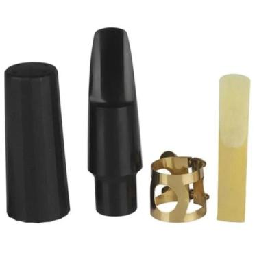 Imagem de Boquilha Sax Alto Nº5 Completa Profissional Som Potente - Generic