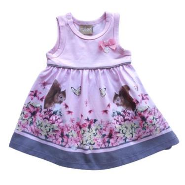 Imagem de Vestido Infantil Regata em Malha Milon, Rosa bebê, P
