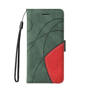 Imagem de Capa de telefone de carteira de couro para Samsung Galaxy S22 S7 S8 S9 Plus S10E S20 FE Note 10 20 Ultra Magnetic Flip Stand Cover, verde, para S20 FE