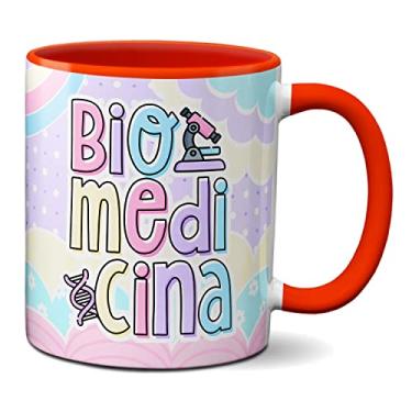 Imagem de Caneca Biomedicina Profissional Biomédica Profissão Presente (Vermelha)