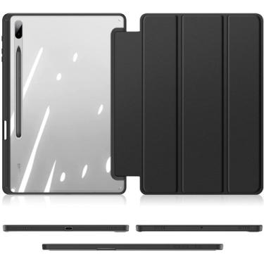 Imagem de Capa Samsung Galaxy Tab S7 Fe Hybrid Case + Película Skudo Capa Flip Book Cover Galaxy Tab S7 Fe 2021 + Película Vidro