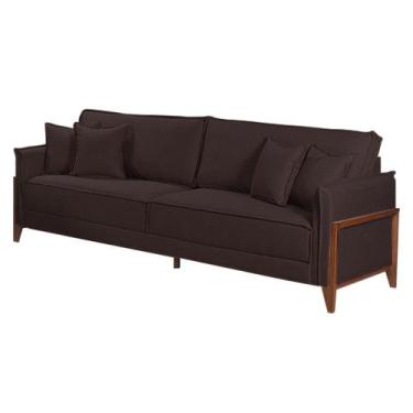 Imagem de Sofá 4 Lugares 2,50 Metros Panamá com 4 Almofadas para Sala de Estar e