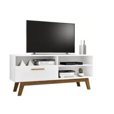 Imagem de Rack Paládio 1.4 Bechara  Sala Estar Branco - Moveis Bechara