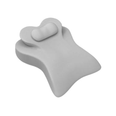 Imagem de IEUDNS Travesseiro de cunha, espuma de memória ergonômica, portátil, para dormir no escritório, suporte para pernas, de bruços, para massagem no peito e, Cinza Claro