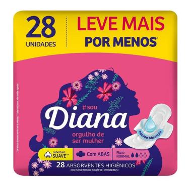 Imagem de Absorvente Diana Suave Com Abas 28 Unidades