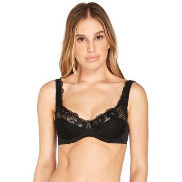 Imagem de Sutiã Com Aro E Renda Valisere Lingerie - Ref. 26123, Preto, 50