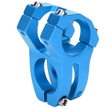 Imagem de VGEBY Haste de Mountain Bike, 31,8 x 35 mm liga de alumínio oco bicicleta haste de guidão curta acessório de ciclismo (azul)