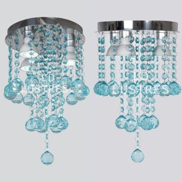 Imagem de Kit Para Quarto Base De Inox Espelhado Vai Montado - LUZ DECOR, 25cm, 