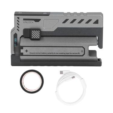 Imagem de Carregador de Bateria Portátil, Carregador de Bateria de Lítio Substituível 2 Em 1, Estojo de Carregamento para Bateria de Lítio 20700 Com Cabo de Carregamento, Banco de Energia